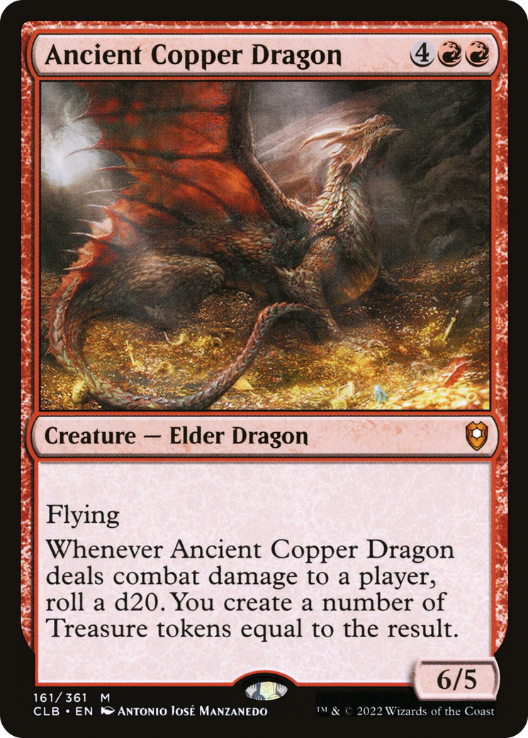 FOIL Ancient Copper Dragon (CLB-161) - Commander Legends: Battle for Baldur's Gate - Magic The Gathering