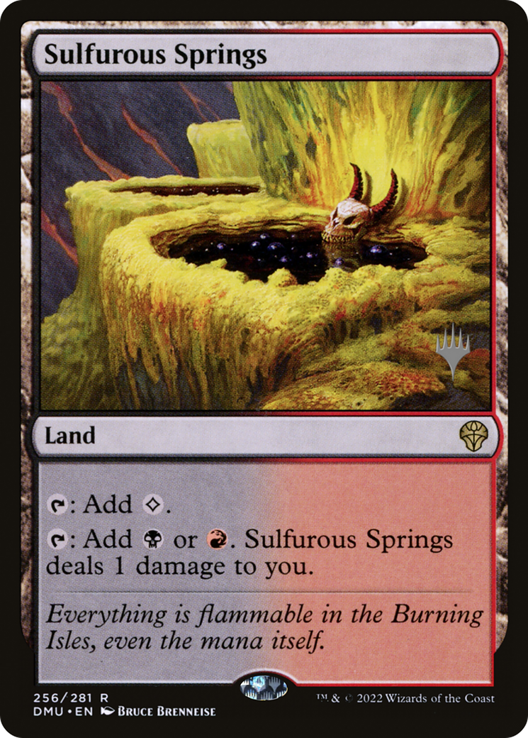 FOIL Sulfurous Springs (PPDMU-256P) - Dominaria United Promos - Magic The Gathering