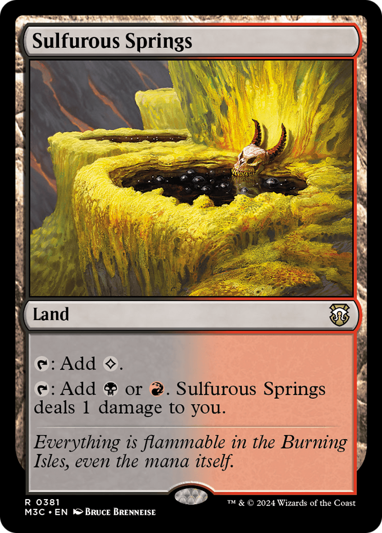 Sulfurous Springs (M3C-381) - Modern Horizons 3 Commander - Magic The Gathering