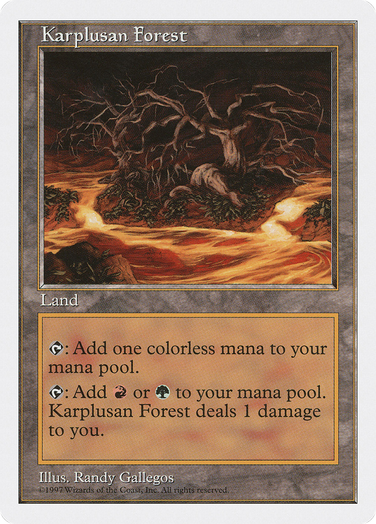 Karplusan Forest (5ED-421) - Fifth Edition - Magic The Gathering