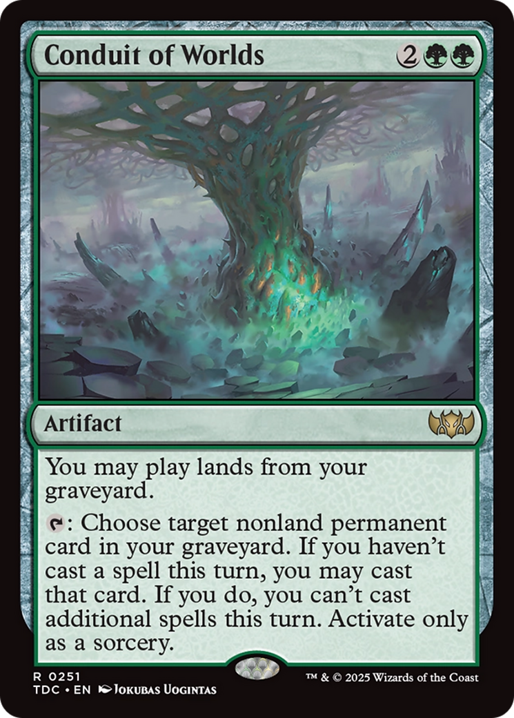 Conduit of Worlds (TDC-251) - Commander: Tarkir: Dragonstorm - Magic The Gathering