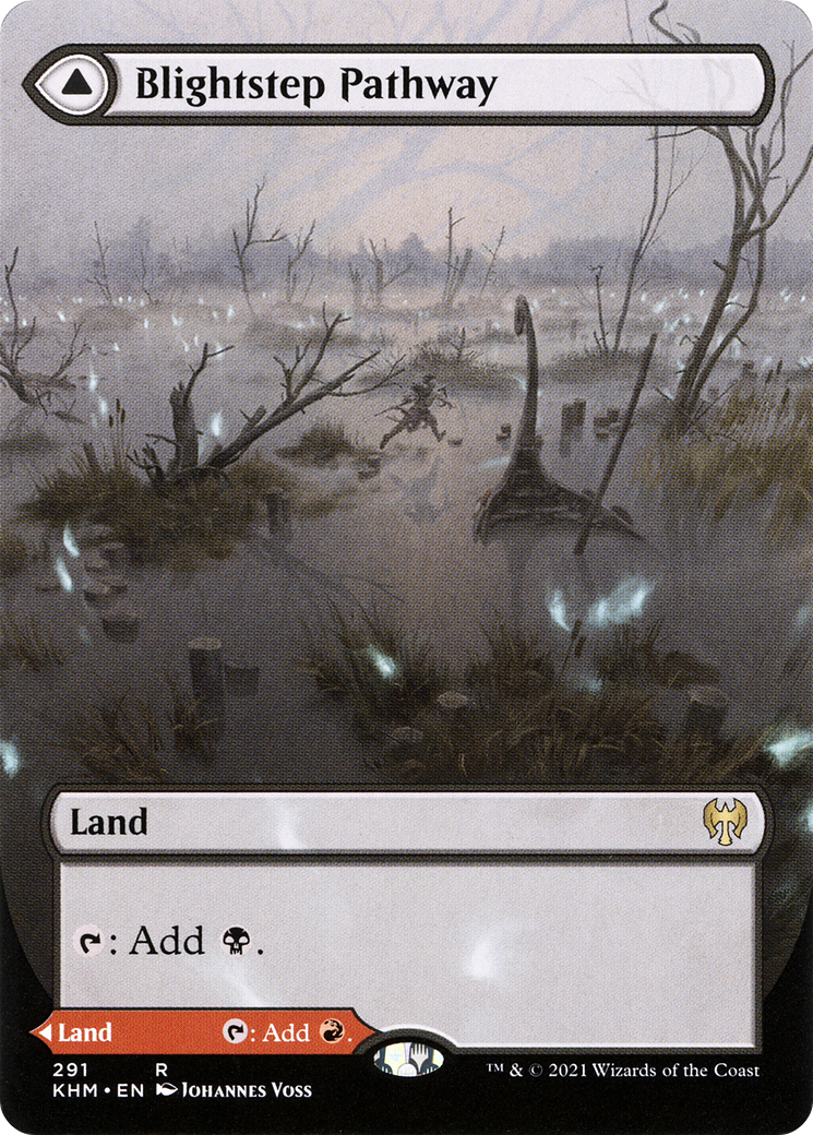 FOIL Blightstep Pathway (Borderless) (KHM-291) - Kaldheim - Magic The Gathering
