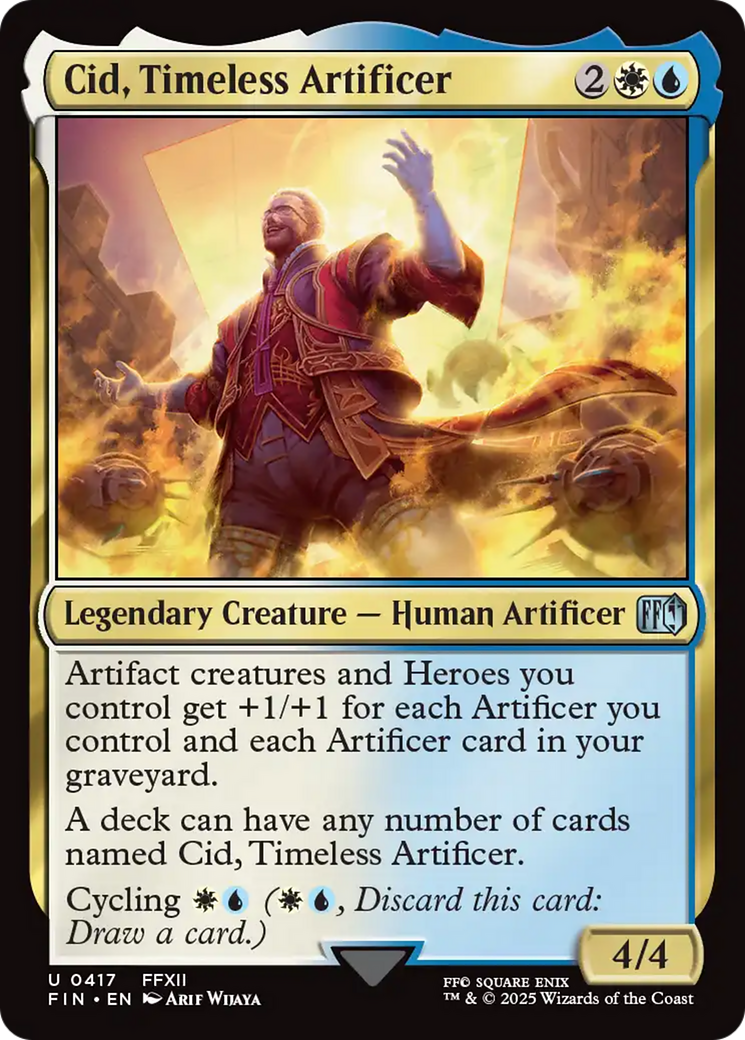 FOIL Cid, Timeless Artificer (0417) (FIN-417) - FINAL FANTASY - Magic The Gathering