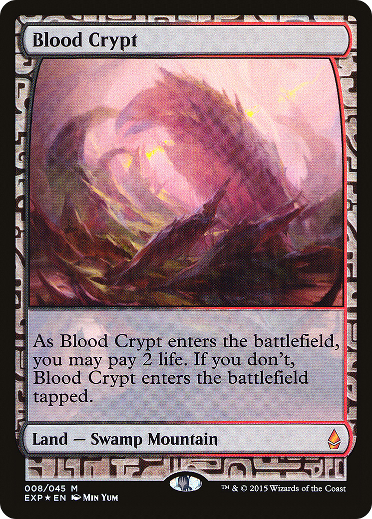 FOIL Blood Crypt (EXP-008) - Zendikar Expeditions - Magic The Gathering