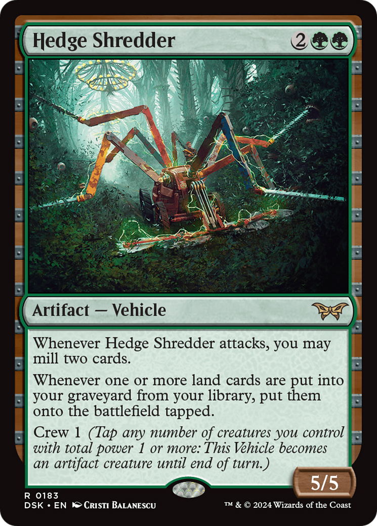 Hedge Shredder (DSK-183) - Duskmourn: House of Horror - Magic The Gathering