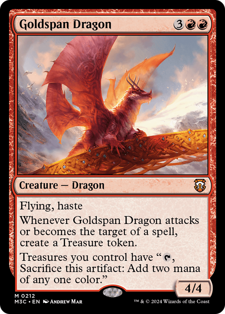 Goldspan Dragon (M3C-212) - Modern Horizons 3 Commander - Magic The Gathering