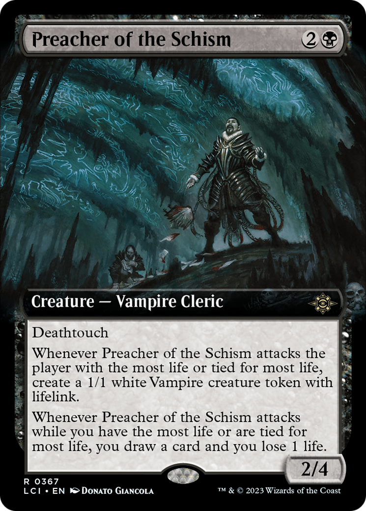 FOIL Preacher of the Schism (Extended Art) (LCI-367) - The Lost Caverns of Ixalan - Magic The Gathering
