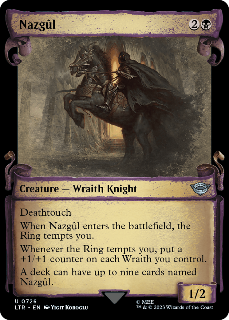 Nazgul (0726) (Showcase Scrolls) (LTR-726) - The Lord of the Rings: Tales of Middle-earth - Magic The Gathering