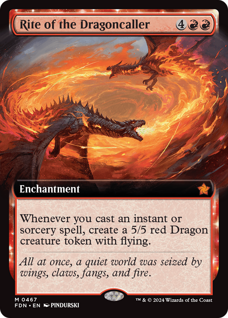 Rite of the Dragoncaller (FDN-467) - Foundations - Magic The Gathering