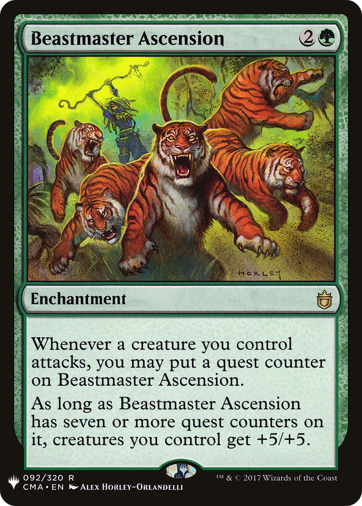 Beastmaster Ascension (CMA) (LIST-CMA-92) - The List - Magic The Gathering