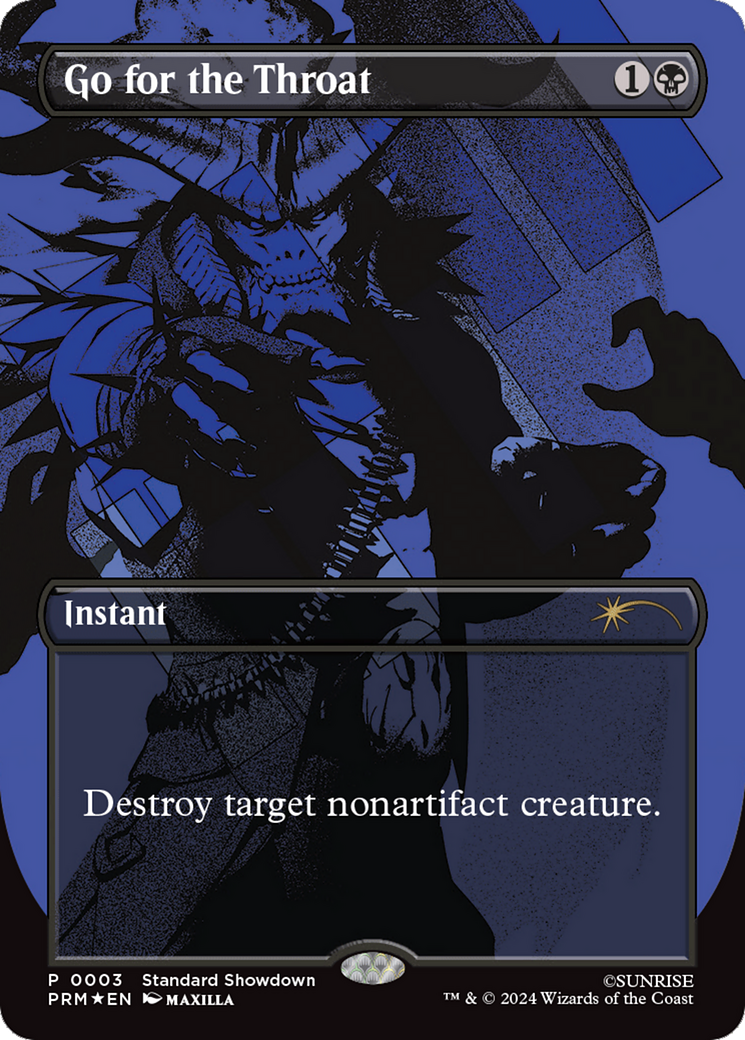 FOIL Go for the Throat (PCBB-003) - Cowboy Bebop - Magic The Gathering