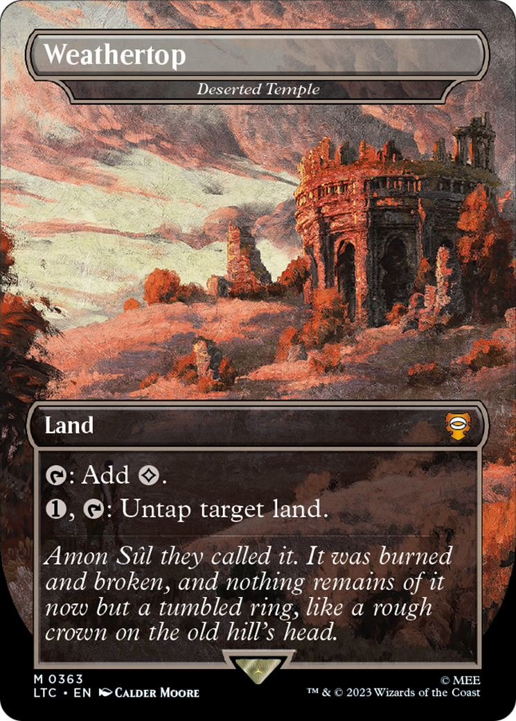 Weathertop - Deserted Temple (LTC-363) - Tales of Middle-earth Commander - Magic The Gathering