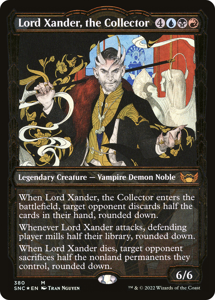FOIL Lord Xander, the Collector (Gilded Foil) (SNC-380) - Streets of New Capenna - Magic The Gathering