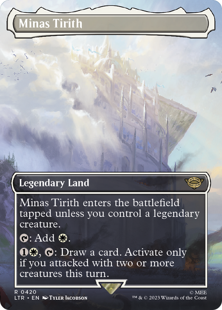 Minas Tirith (0420) (Borderless) (LTR-420) - The Lord of the Rings: Tales of Middle-earth - Magic The Gathering