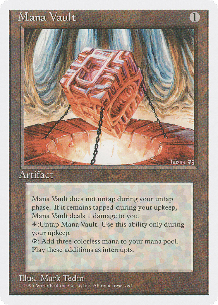 Mana Vault (4ED-334) - Fourth Edition - Magic The Gathering