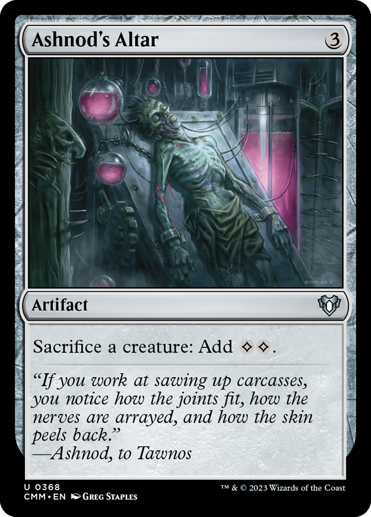 FOIL Ashnod's Altar (CMM-368) - Commander Masters - Magic The Gathering