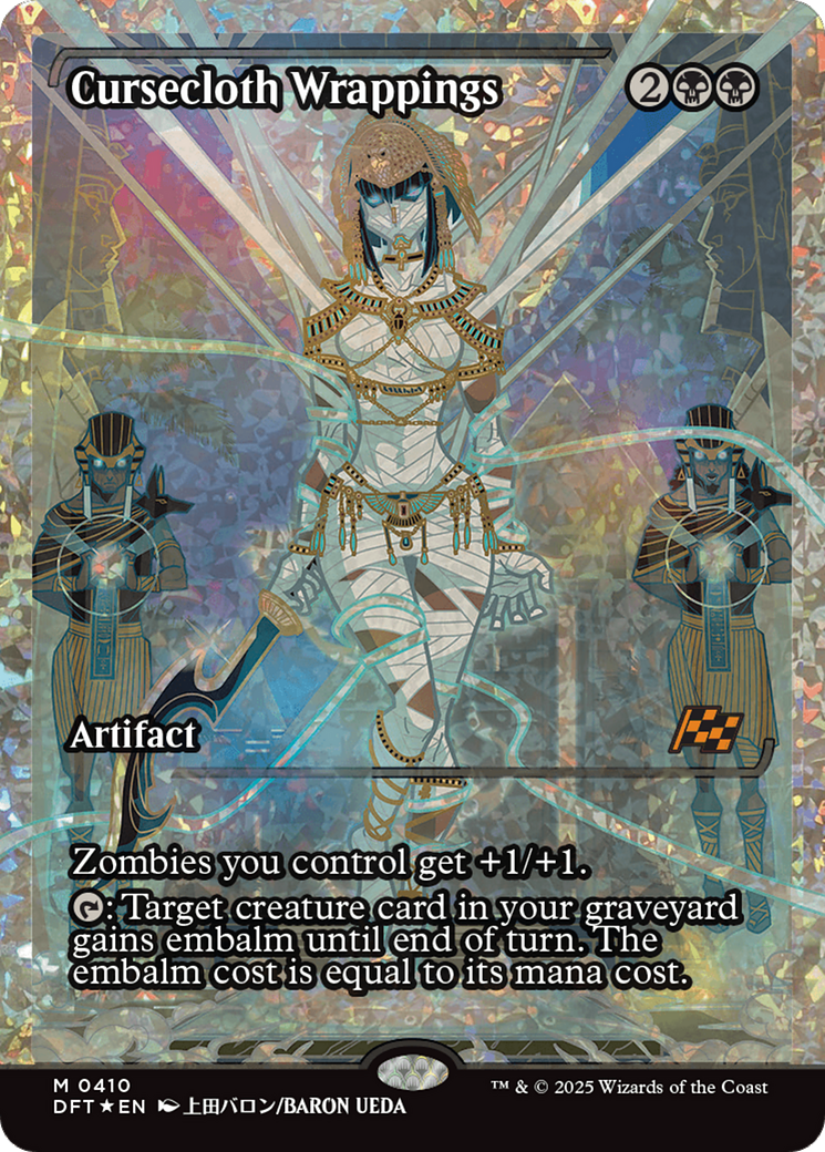 FOIL Cursecloth Wrappings (DFT-410) - Aetherdrift - Magic The Gathering