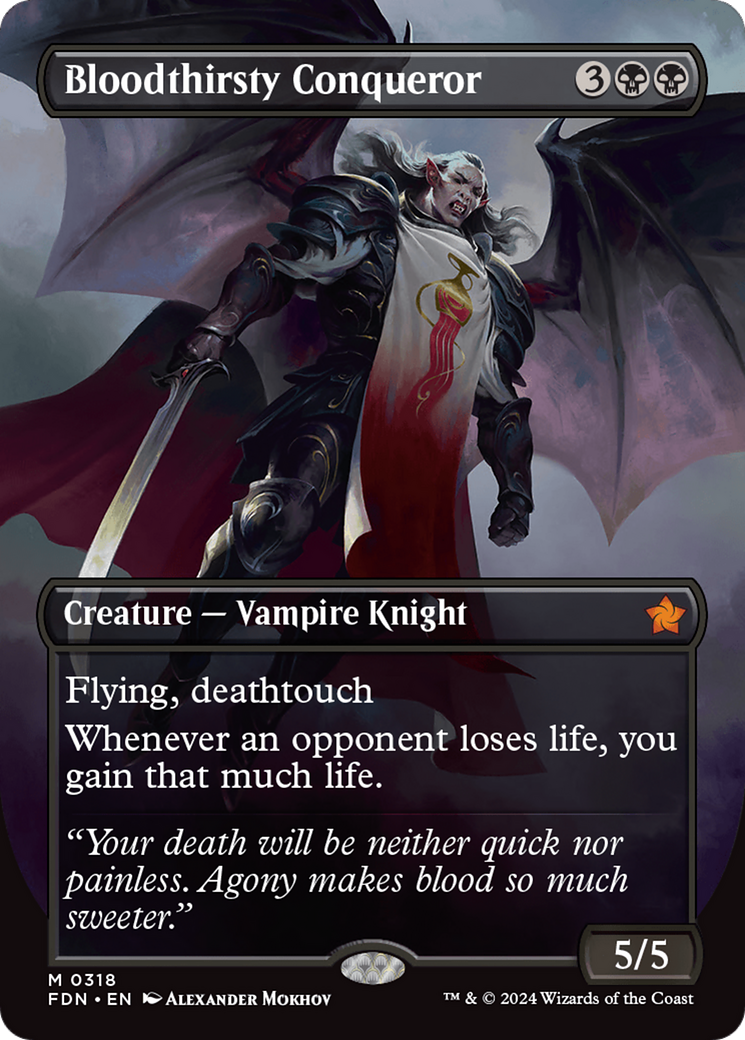 Bloodthirsty Conqueror (FDN-318) - Foundations - Magic The Gathering