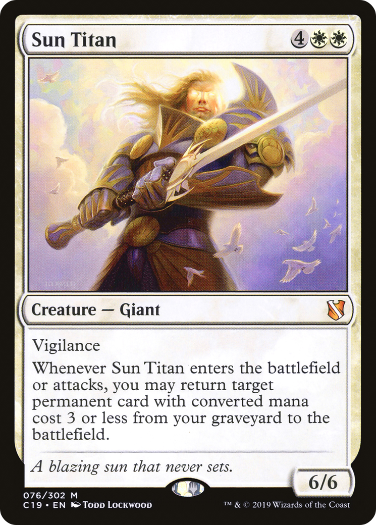 Sun Titan (C19-076) - Commander 2019 - Magic The Gathering