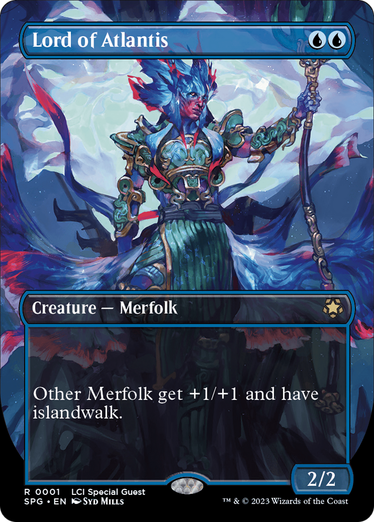 FOIL Lord of Atlantis (Borderless) (SPG-001) - Special Guests - Magic The Gathering