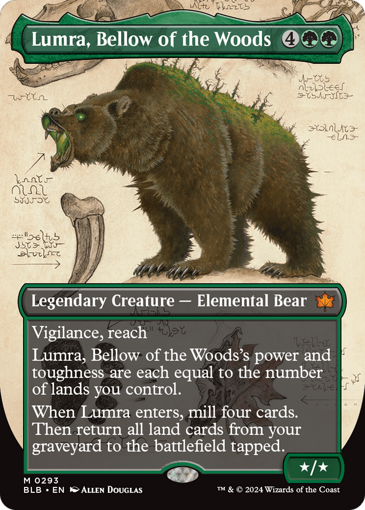 Lumra, Bellow of the Woods (Borderless) (0293) (BLB-293) - Bloomburrow - Magic The Gathering
