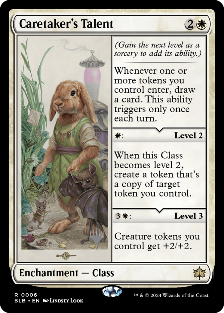 FOIL Caretaker's Talent (PPBLB-006) - Bloomburrow Promos - Magic The Gathering