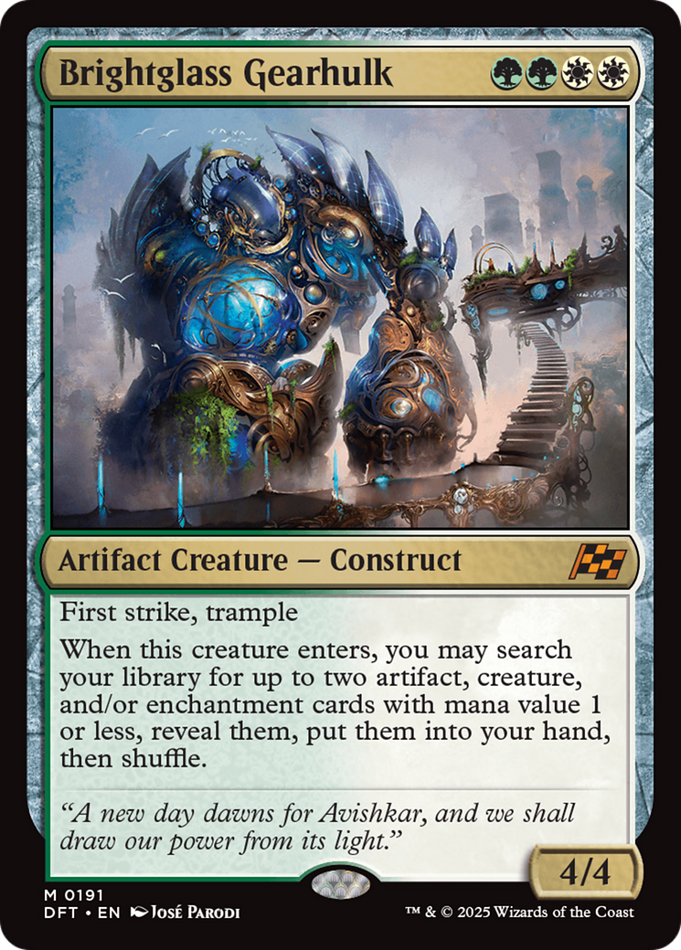 Brightglass Gearhulk (DFT-191) - Aetherdrift - Magic The Gathering