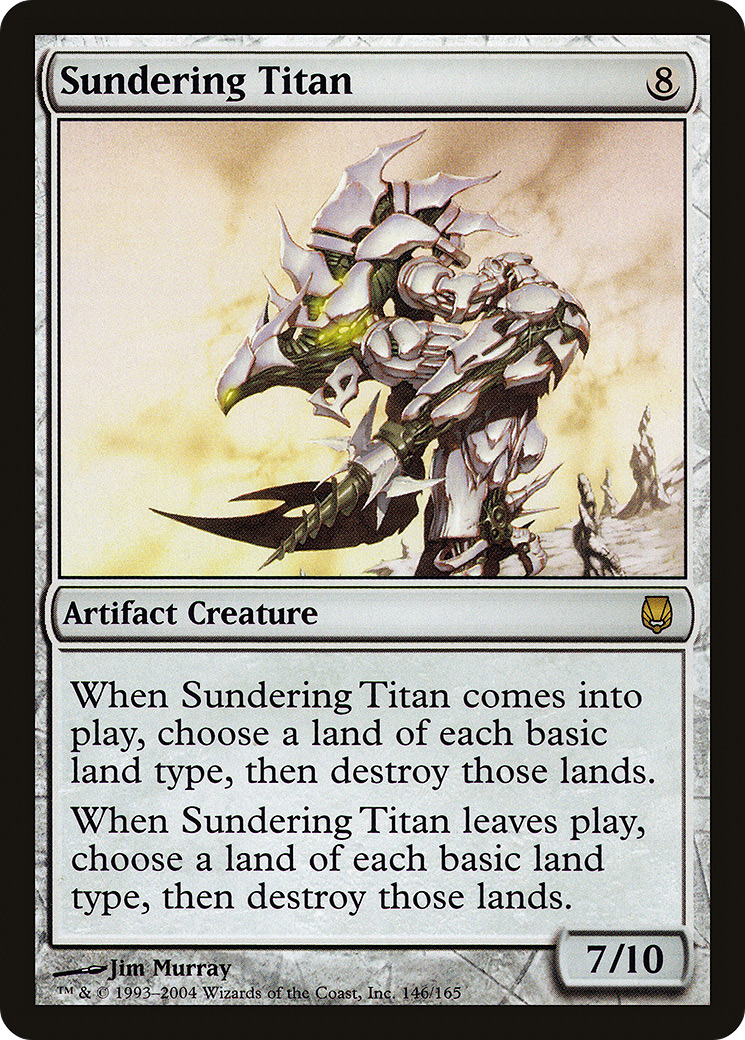 FOIL Sundering Titan (DST-146) - Darksteel - Magic The Gathering