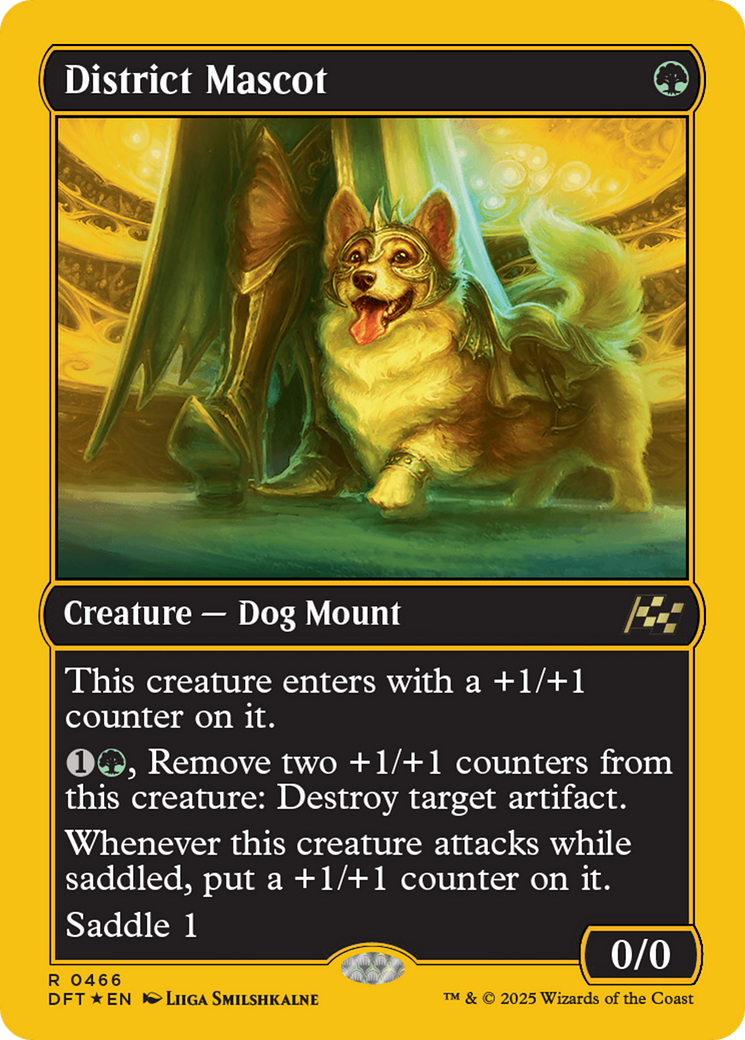 FOIL District Mascot (DFT-466) - Aetherdrift - Magic The Gathering