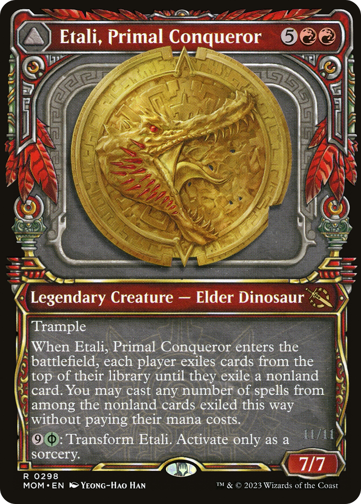 FOIL Etali, Primal Conqueror (Showcase) (MOM-298) - March of the Machine - Magic The Gathering
