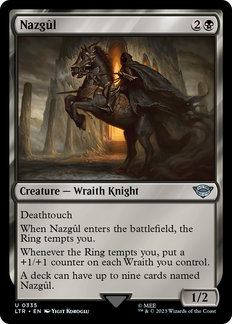 FOIL Nazgul (0335) (LTR-335) - The Lord of the Rings: Tales of Middle-earth - Magic The Gathering