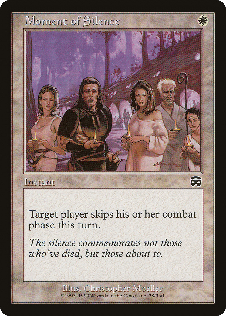 FOIL Moment of Silence (MMQ-028) - Mercadian Masques - Magic The Gathering