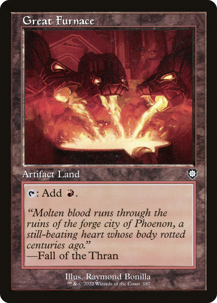 Great Furnace (Retro Frame) (BRC-187) - The Brothers' War Commander - Magic The Gathering