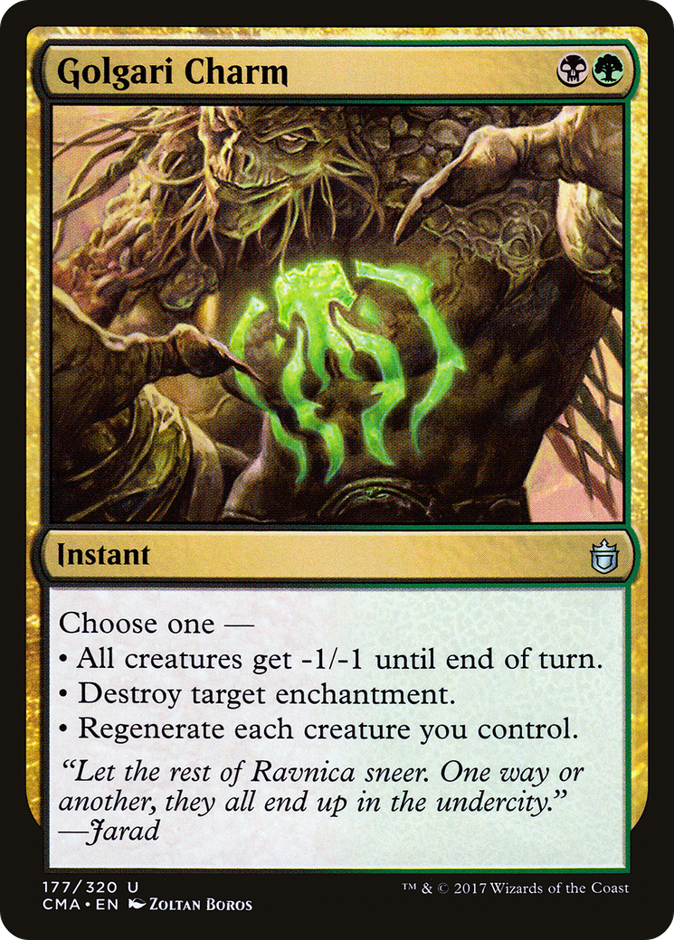 Golgari Charm (CMA-177) - Commander Anthology - Magic The Gathering