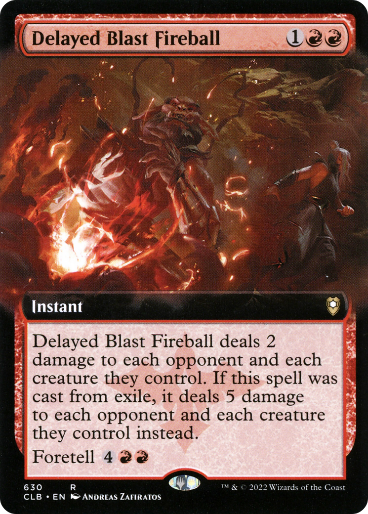 Delayed Blast Fireball (Extended Art) (CLB-630) - Commander Legends: Battle for Baldur's Gate - Magic The Gathering