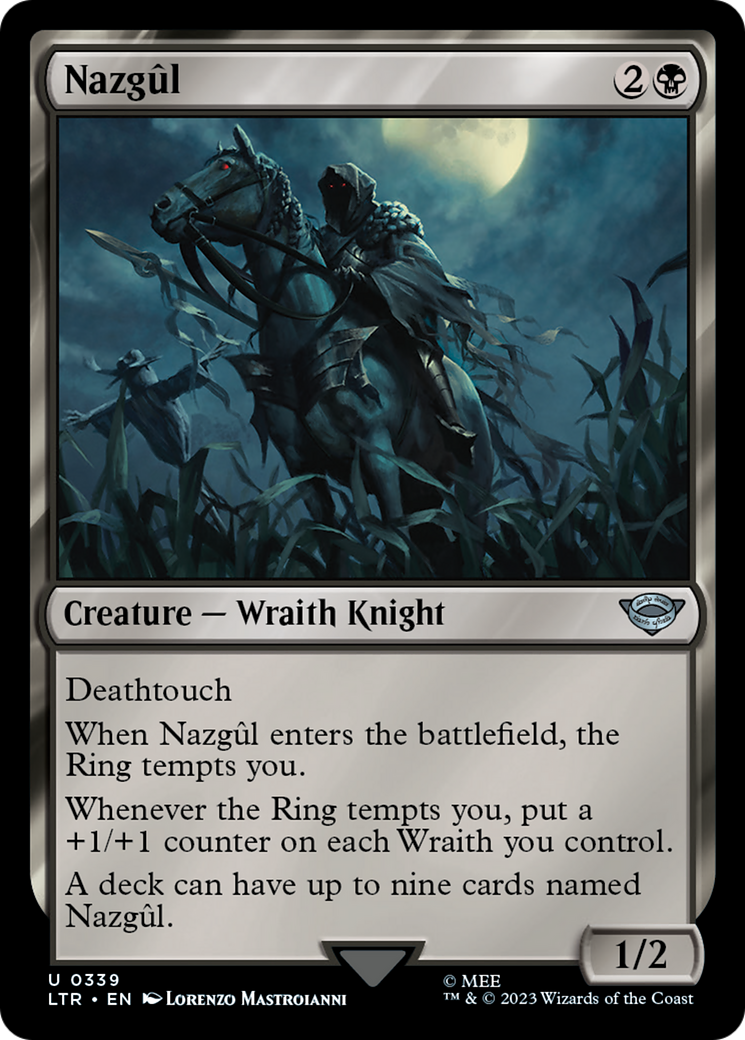 FOIL Nazgul (0339) (LTR-339) - The Lord of the Rings: Tales of Middle-earth - Magic The Gathering