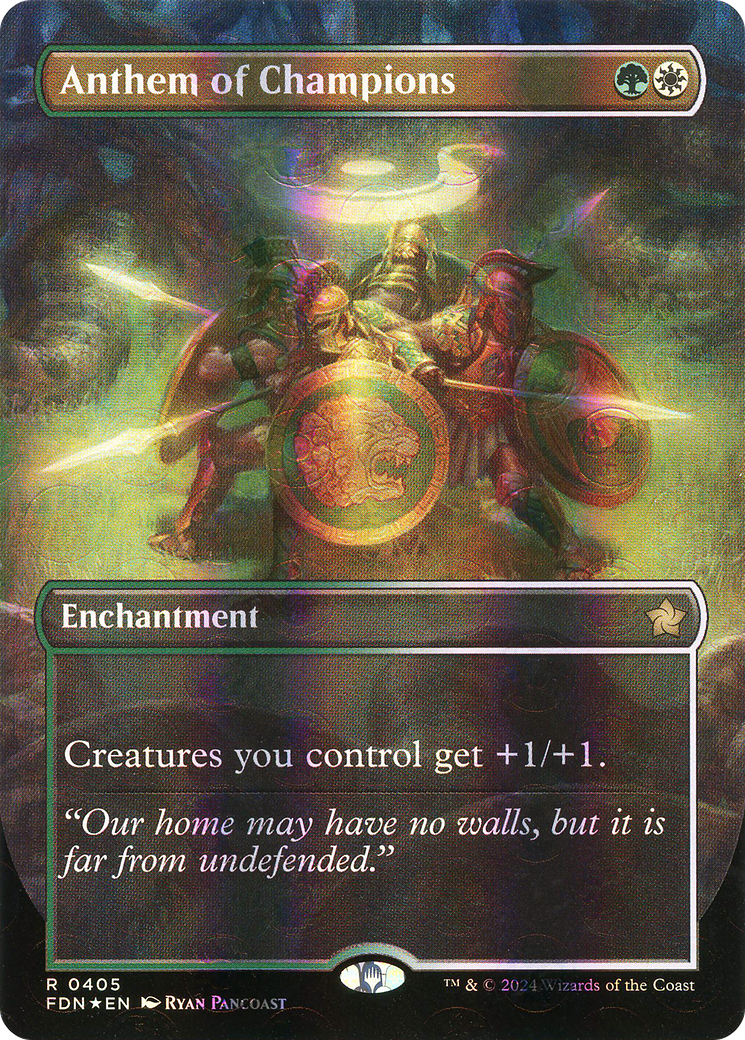 FOIL Anthem of Champions (FDN-405) - Foundations - Magic The Gathering