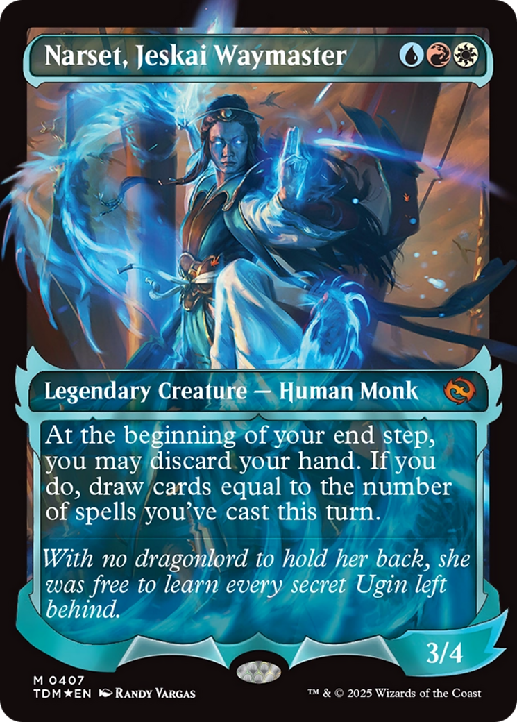FOIL Narset, Jeskai Waymaster (TDM-407) - Tarkir: Dragonstorm - Magic The Gathering