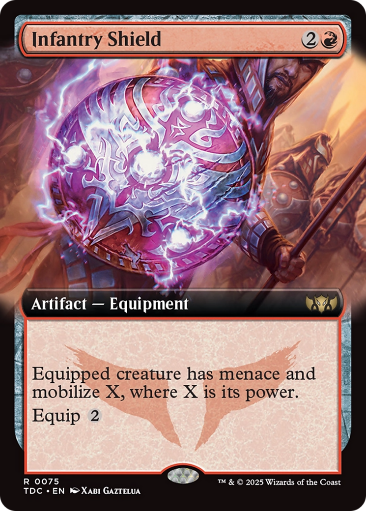 Infantry Shield (TDC-075) - Commander: Tarkir: Dragonstorm - Magic The Gathering