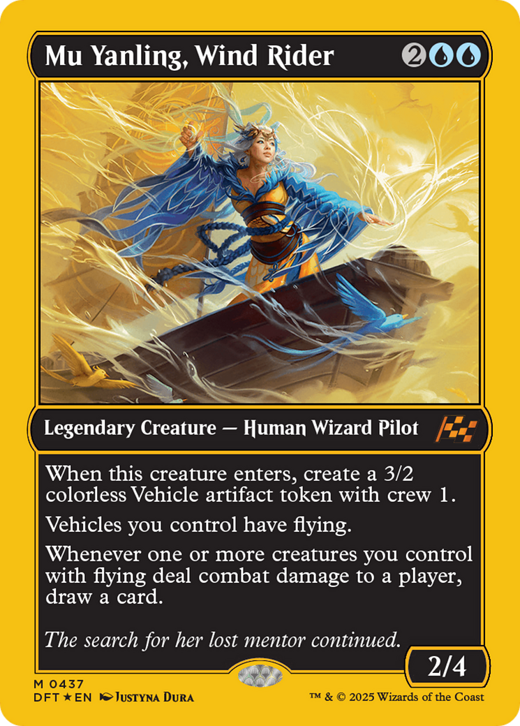 FOIL Mu Yanling, Wind Rider (DFT-437) - Aetherdrift - Magic The Gathering