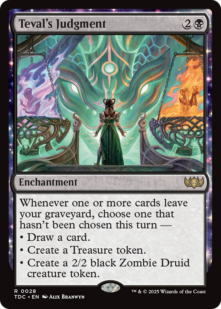 Teval's Judgment (TDC-028) - Commander: Tarkir: Dragonstorm - Magic The Gathering
