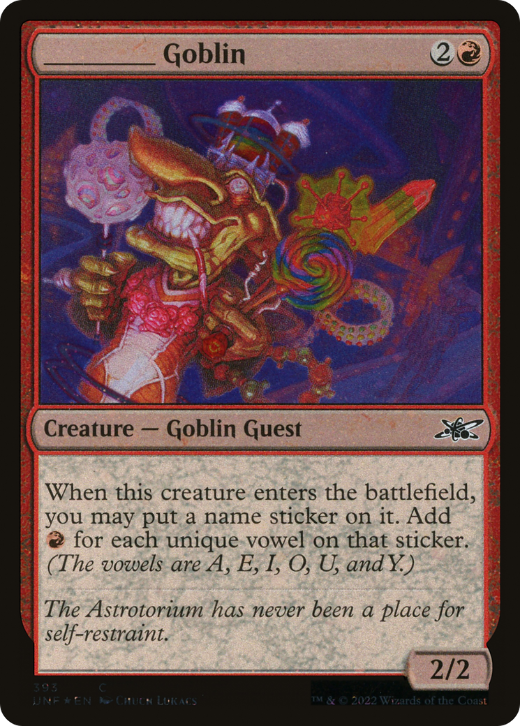 FOIL _____ Goblin (Galaxy Foil) (UNF-393) - Unfinity - Magic The Gathering