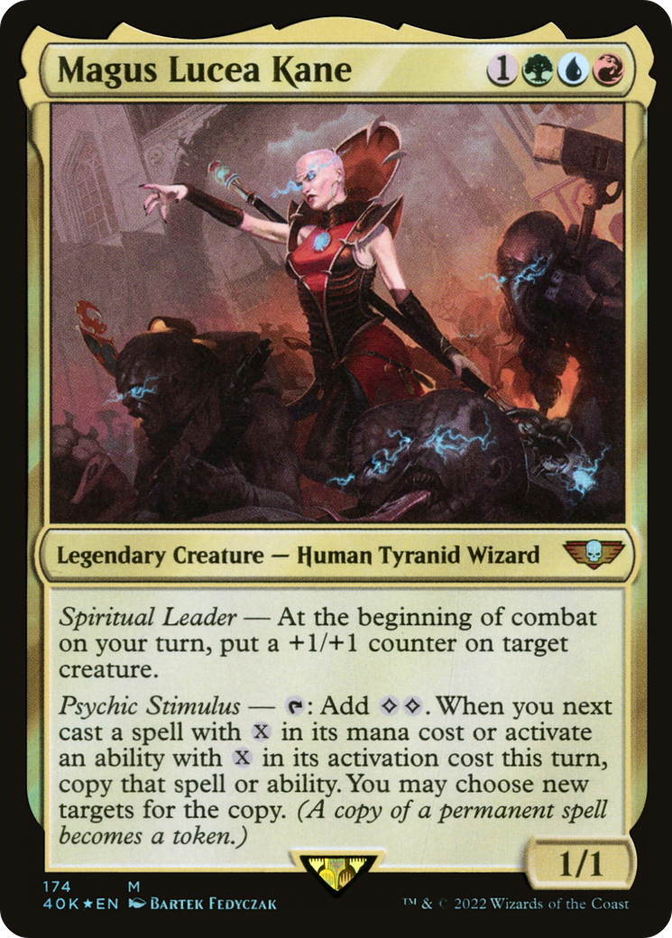 FOIL Magus Lucea Kane (40K-174) - Warhammer 40,000 Commander - Magic The Gathering