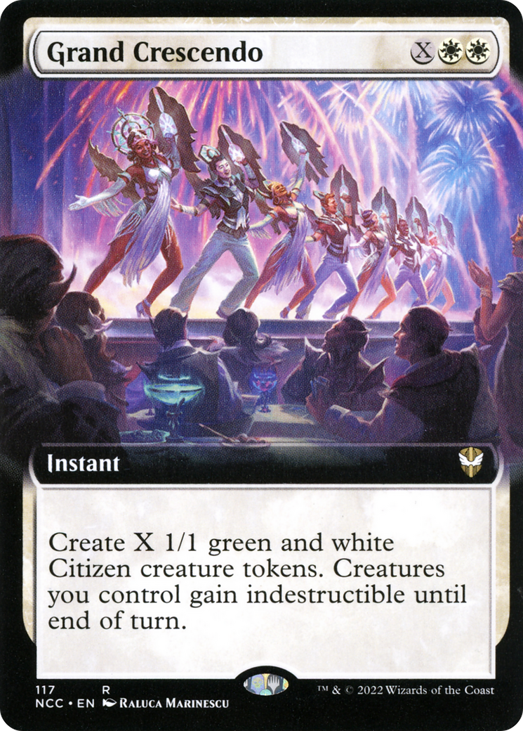 Grand Crescendo (Extended Art) (NCC-117) - New Capenna Commander - Magic The Gathering