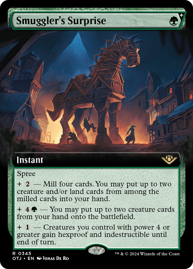 FOIL Smuggler's Surprise (Extended Art) (OTJ-345) - Outlaws of Thunder Junction - Magic The Gathering