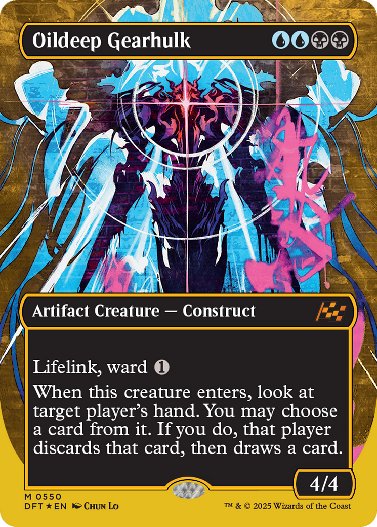 FOIL Oildeep Gearhulk (DFT-550) - Aetherdrift - Magic The Gathering