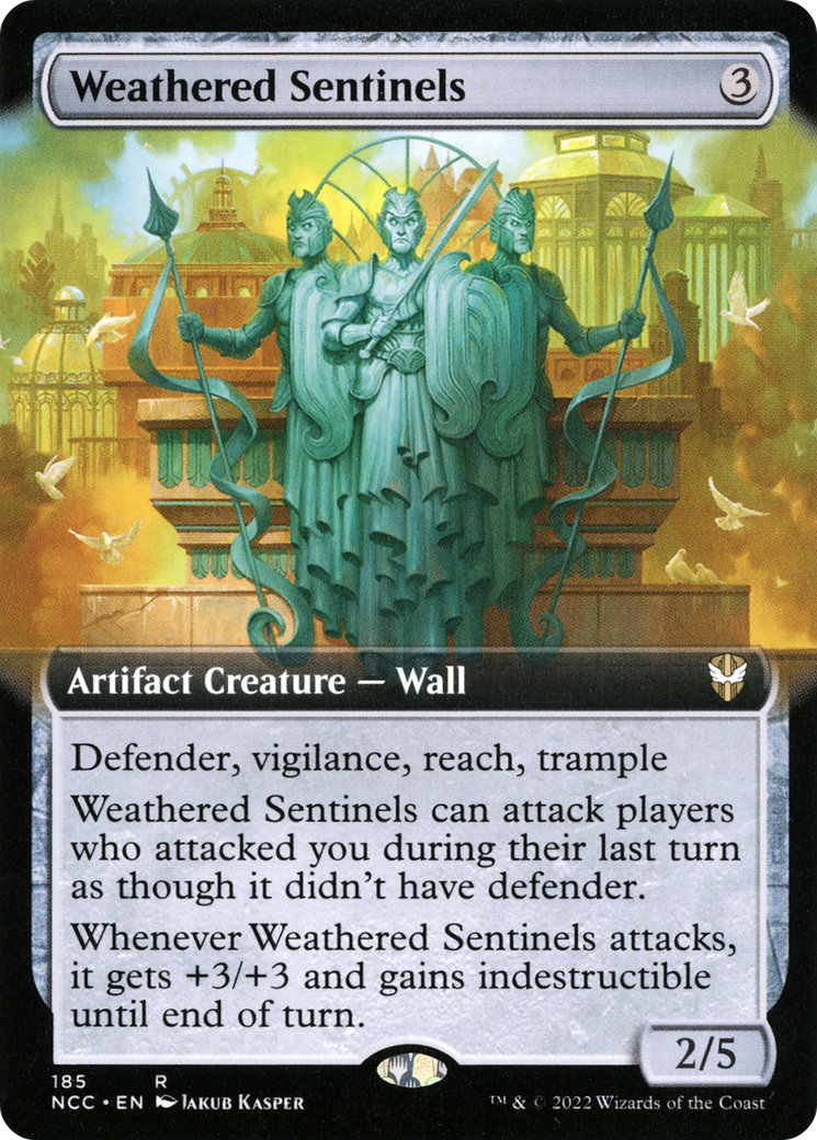 Weathered Sentinels (Extended Art) (NCC-185) - New Capenna Commander - Magic The Gathering
