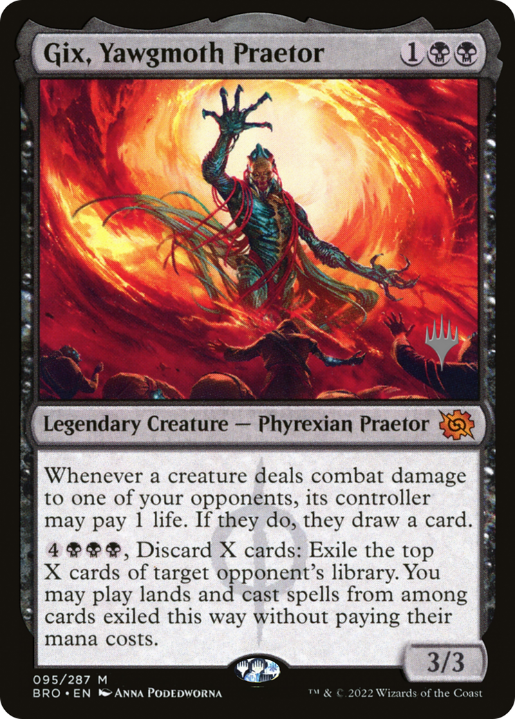 Gix, Yawgmoth Praetor (PPBRO-95P) - The Brothers' War Promos - Magic The Gathering