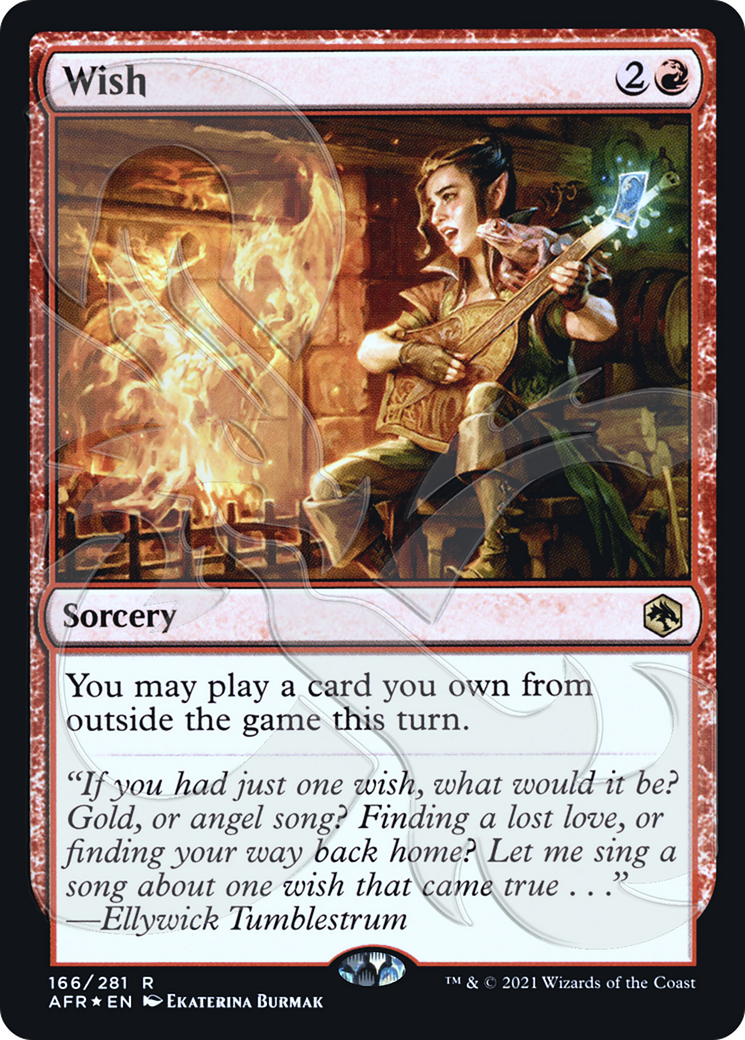 FOIL Wish (AFR&-166A) - Adventures in the Forgotten Realms Promos - Magic The Gathering