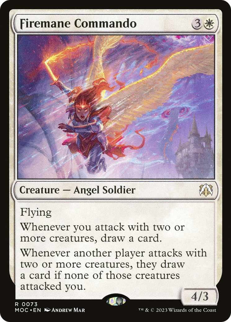 Firemane Commando (MOC-073) - March of the Machine Commander - Magic The Gathering